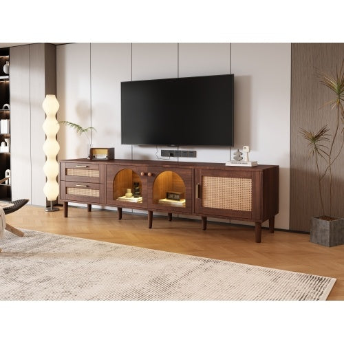 Led Dark Brown TV Stand