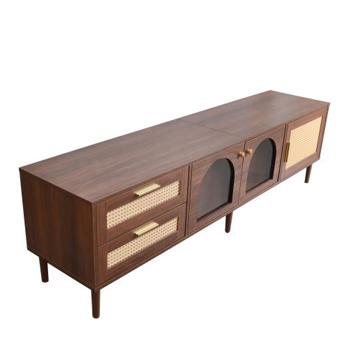 Led Dark Brown TV Stand