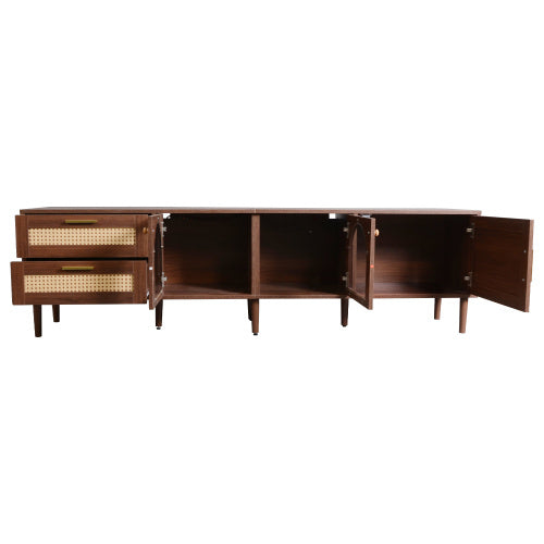 Led Dark Brown TV Stand