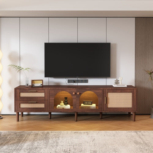 Led Dark Brown TV Stand