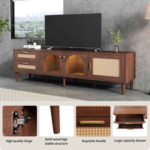 Led Dark Brown TV Stand